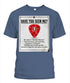"Have you seen me?" Unisex Big & Tall T-Shirt by Zuni Sportswear - Model ZS01BT