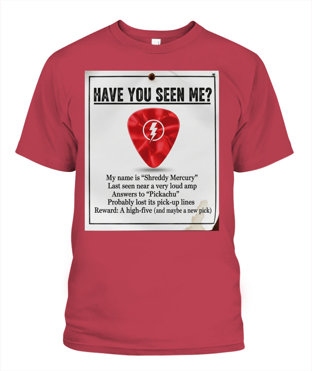&quot;Have you seen me?&quot; Unisex Big &amp; Tall T-Shirt by Zuni Sportswear - Model ZS01BT
