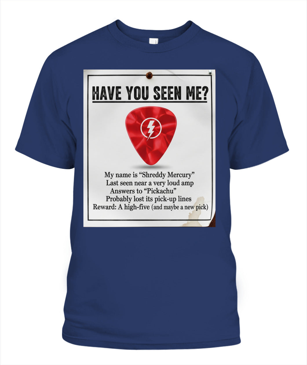&quot;Have you seen me?&quot; Unisex Big &amp; Tall T-Shirt by Zuni Sportswear - Model ZS01BT