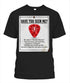 "Have you seen me?" Unisex Big & Tall T-Shirt by Zuni Sportswear - Model ZS01BT