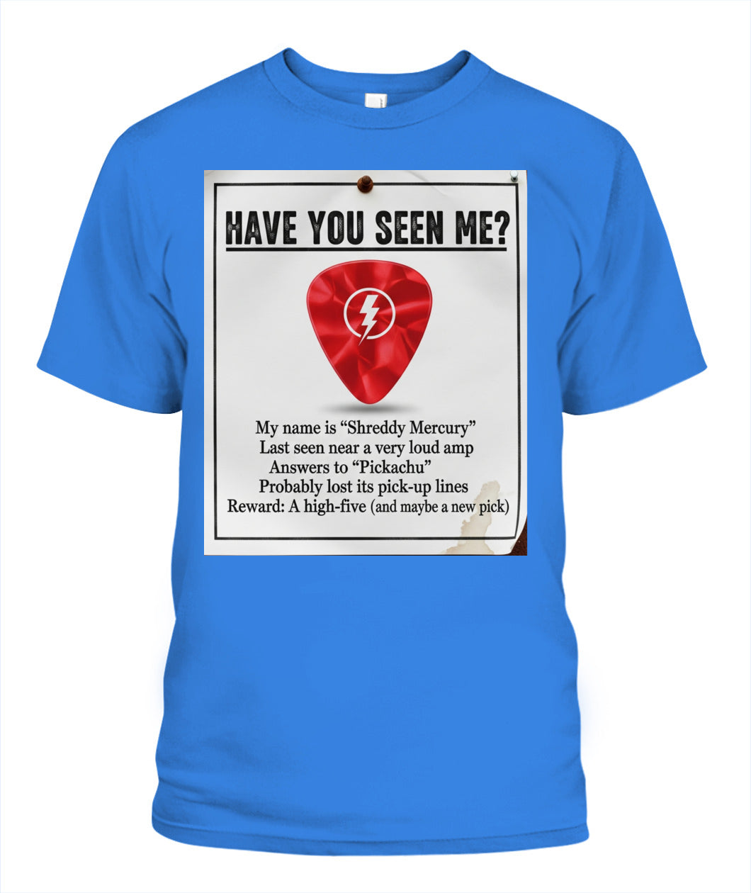 &quot;Have you seen me?&quot; Unisex Big &amp; Tall T-Shirt by Zuni Sportswear - Model ZS01BT